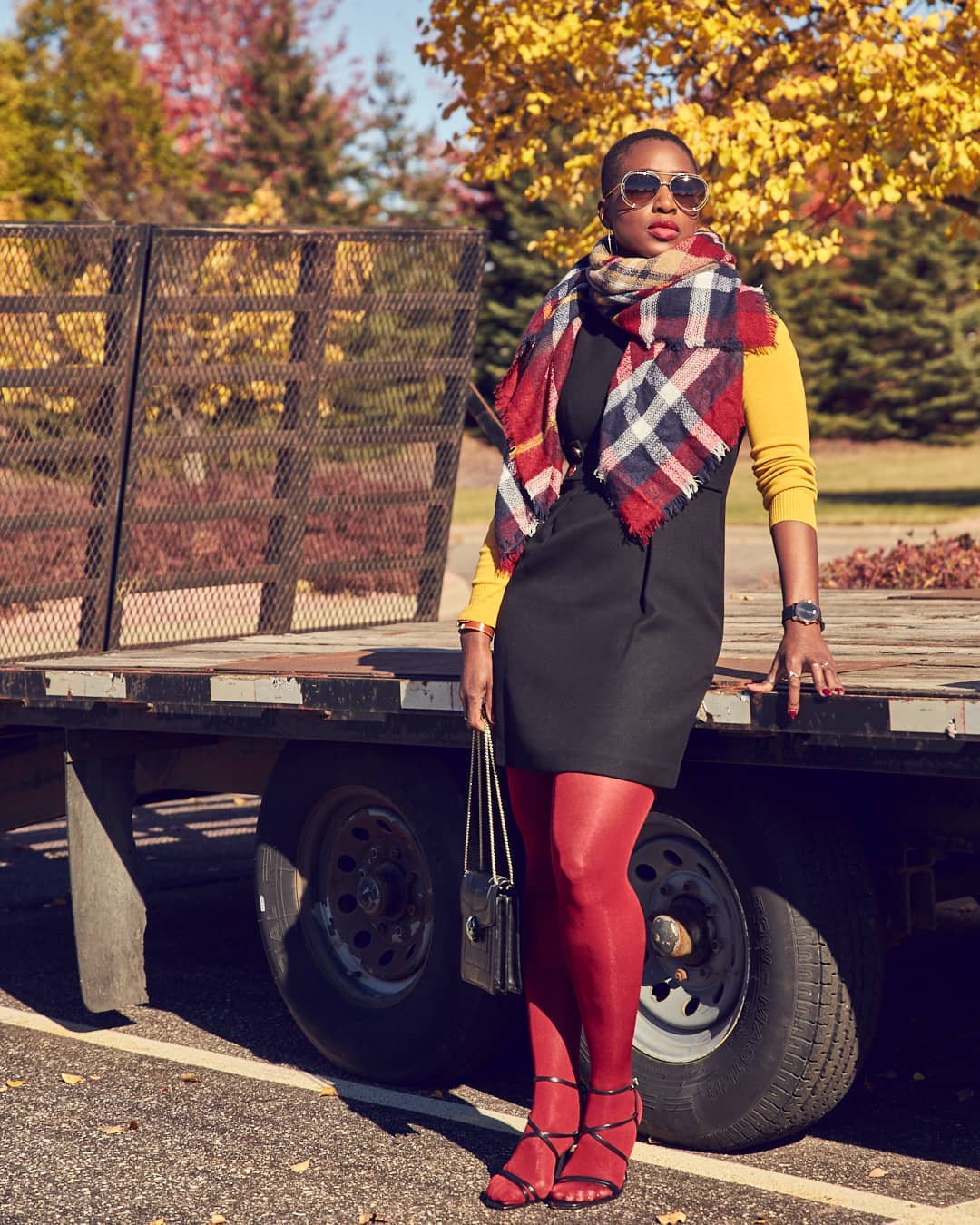Vibrant Fall Color Block Chic
