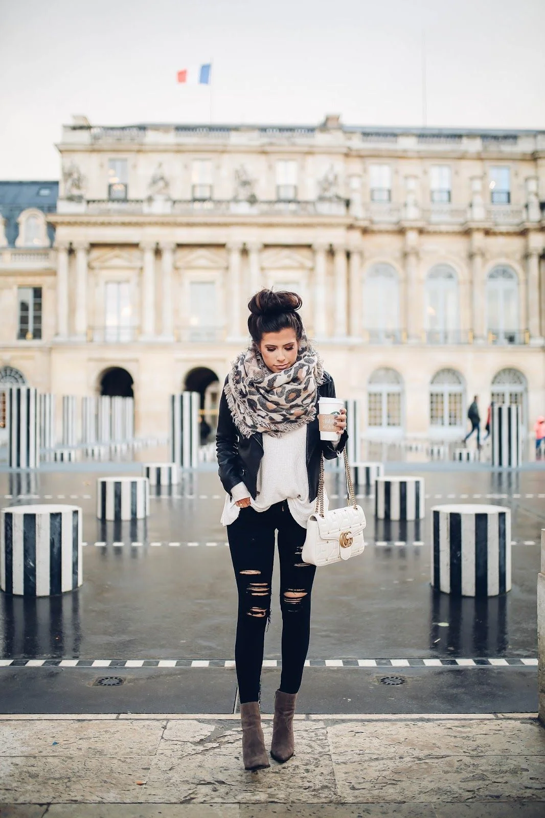 Edgy Chic Rainy Day Style