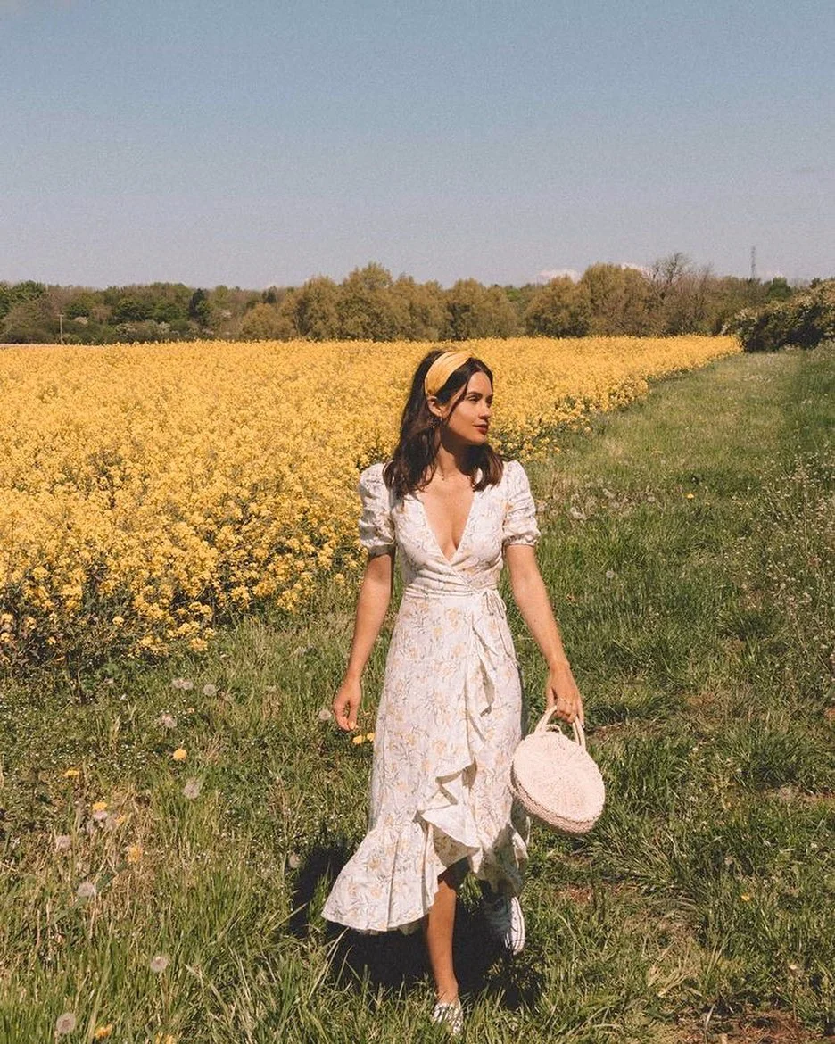 Dreamy Cottagecore Floral Midi Dress