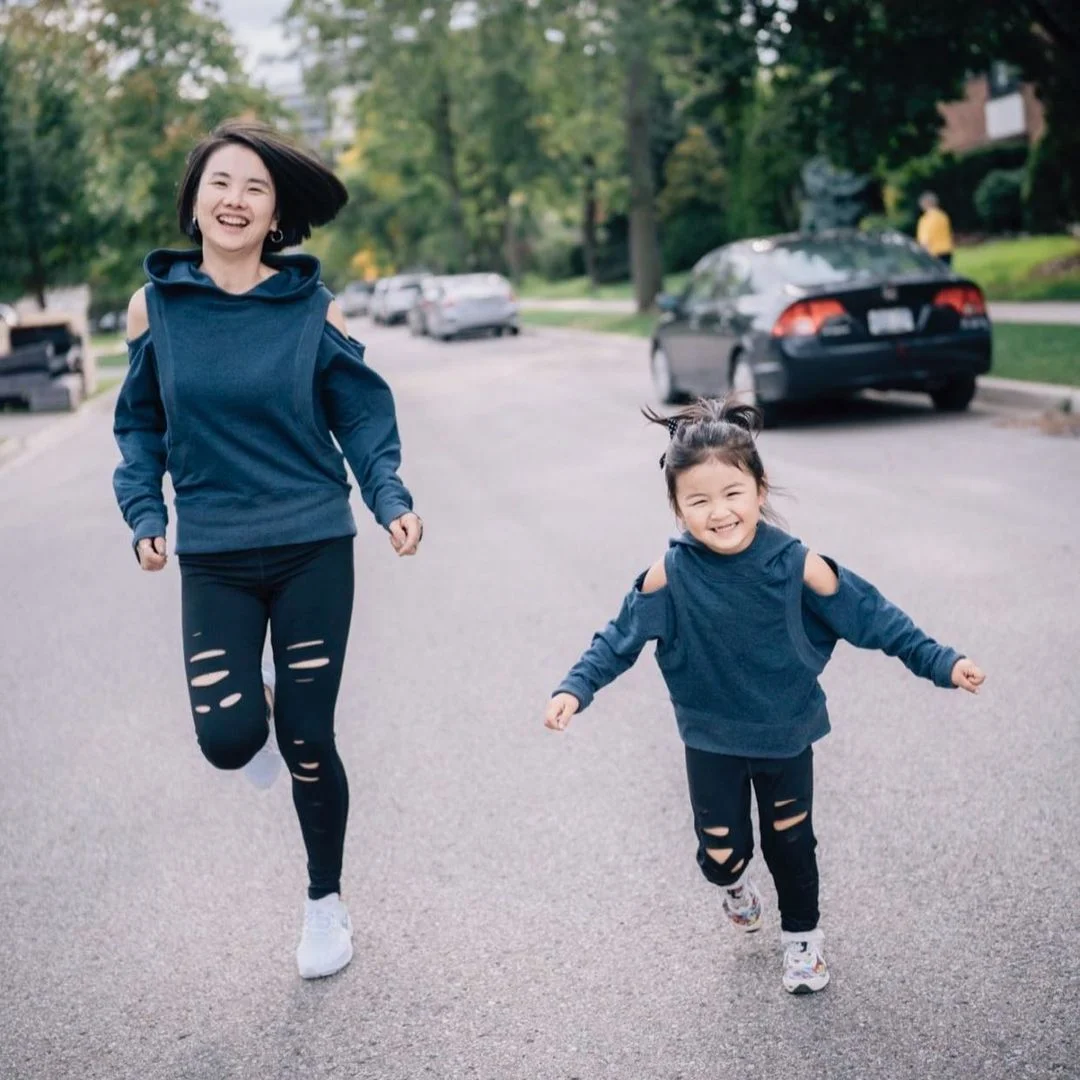 Mom & Me Street Style Goals: Ripped Jeans & Cold Shoulder Hoodies