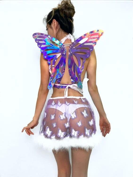 Iridescent Butterfly Rave Fantasy