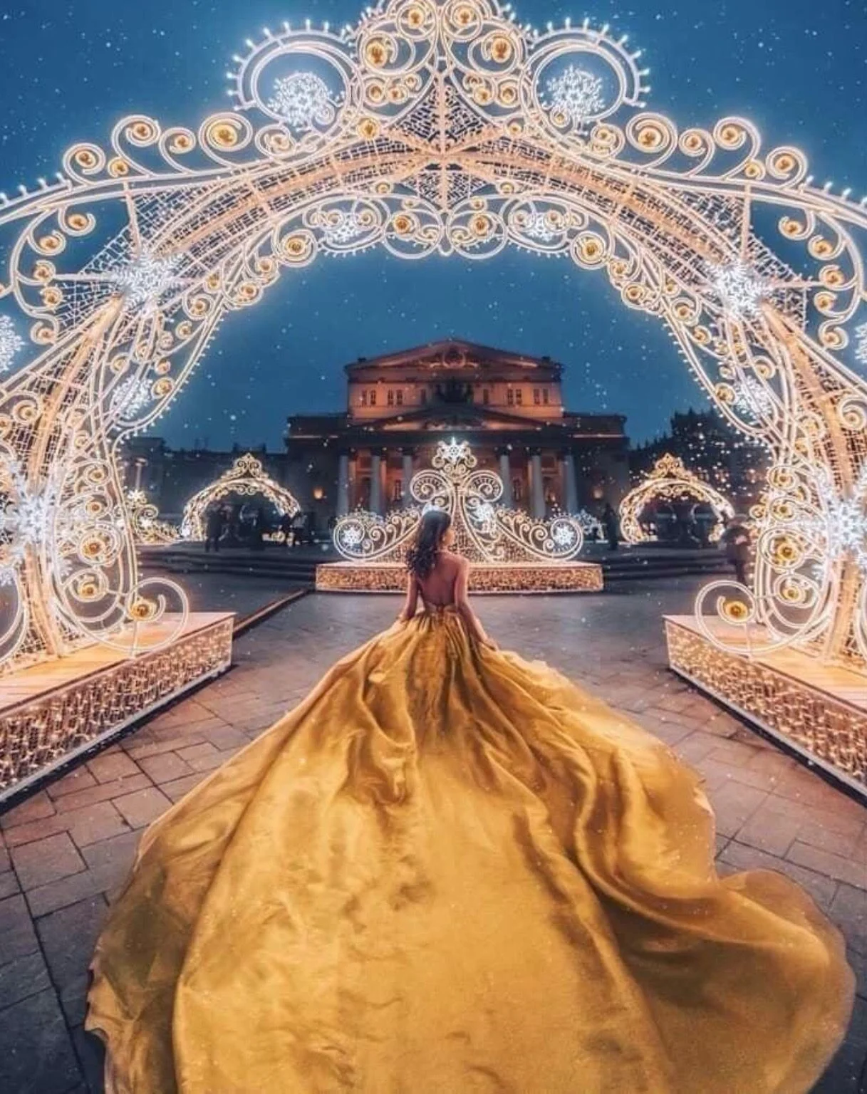 Golden Goddess Gown: A Fairytale Fantasy