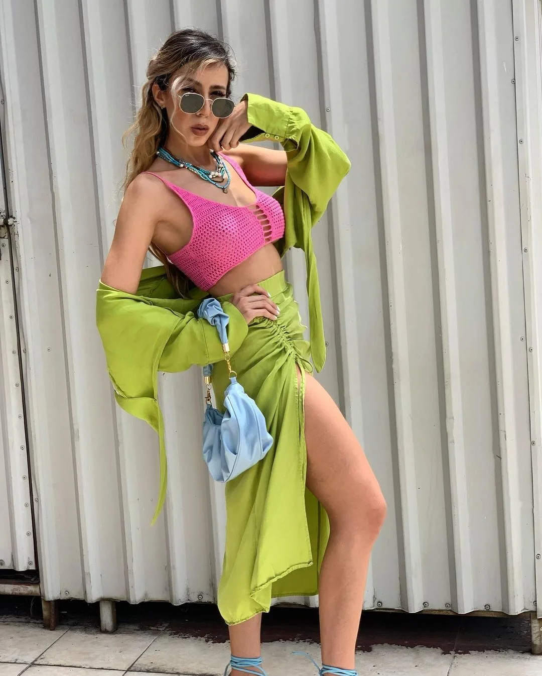 Lime Green & Hot Pink Duo Chromatic Dream