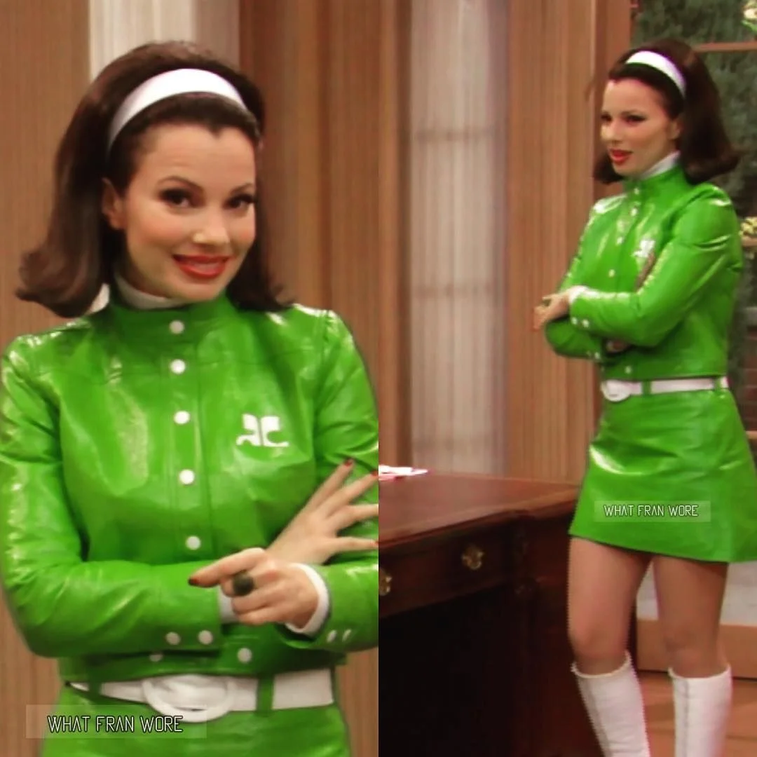 Fran Fine's Iconic Mod Green Co-ord