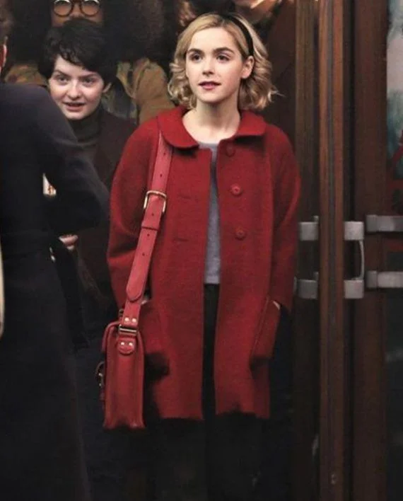 Sabrina Spellman’s Signature Red Coat Look