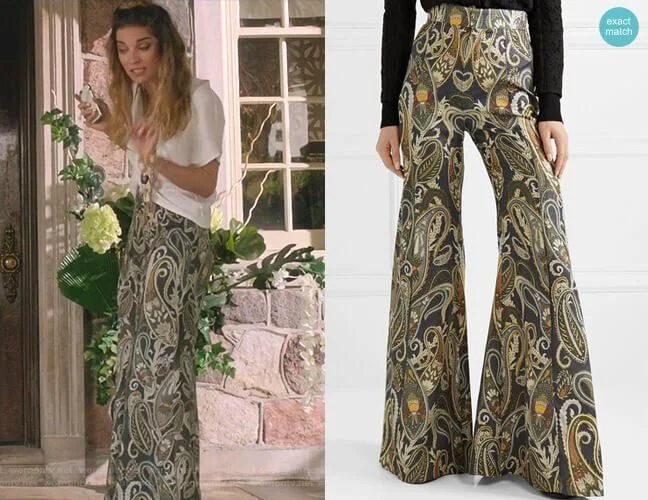 Alexis Rose-Approved Boho Chic Wide-Leg Trousers