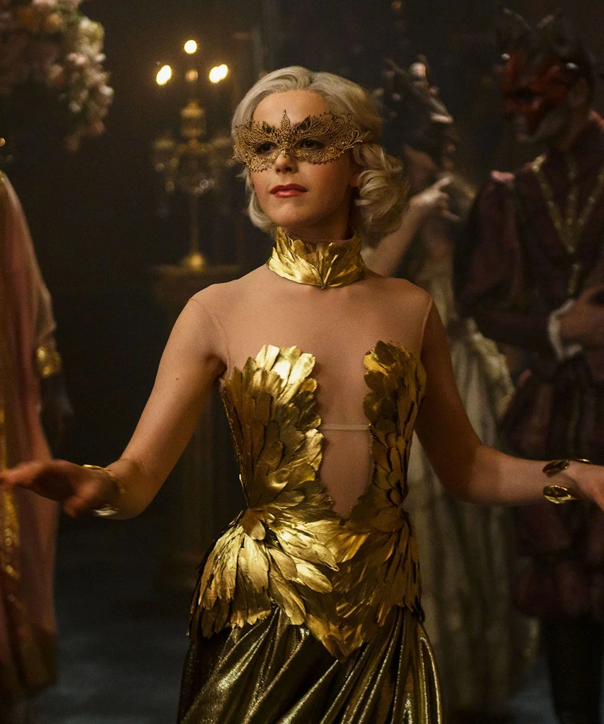 Sabrina Spellman’s Golden Goddess Gown