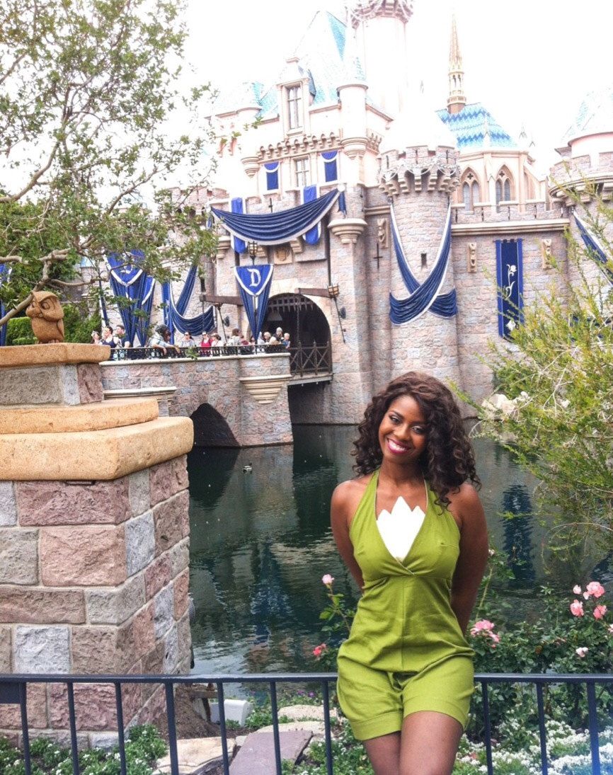 Princess Tiana Inspired Olive Green Romper