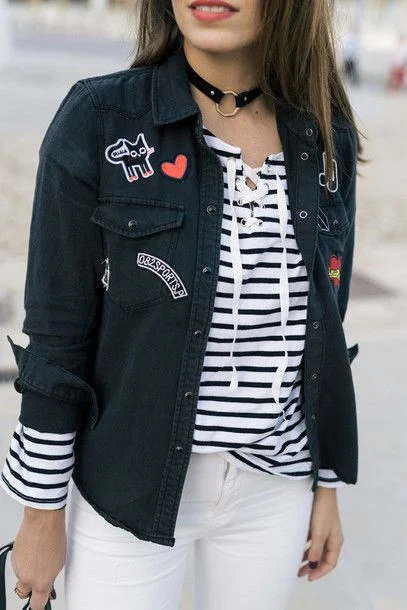 Edgy Casual Denim Jacket Vibe