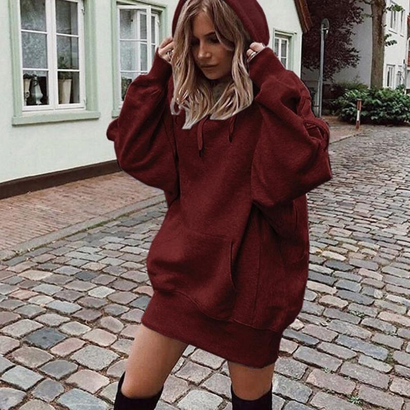 Comfy Chic: Oversized Hoodie Dress & Boots