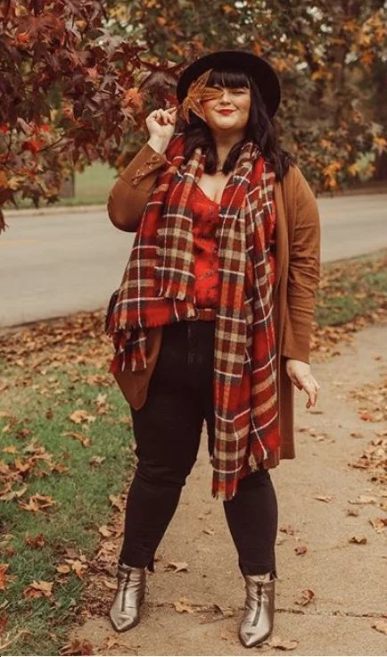 Autumn Leaves & Cozy Vibes: Plaid Perfection